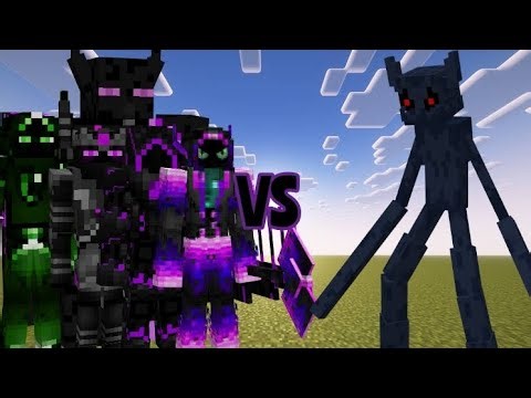 Mutant Endermight VS All Ender's Disc Guard(Minecraft Mob Battle)