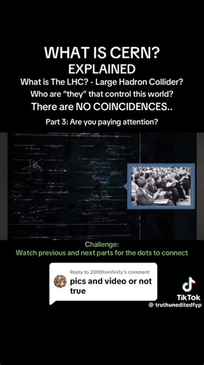 WHAT IS CERN ??? It goes deeper the. You think … check this out ! Follow my page for more truth videos . Video credit goes to @truthuneditedfyp on tik tok . | Linol Anderson