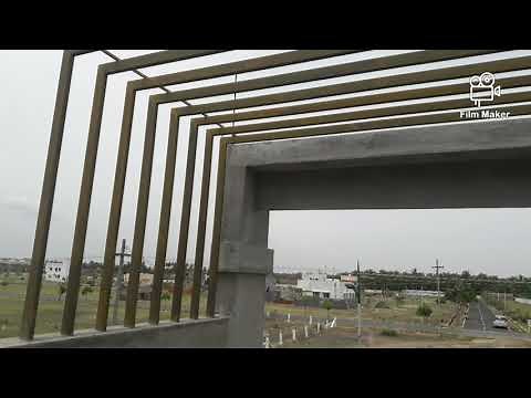 MS steel pipe rods for building front elevation