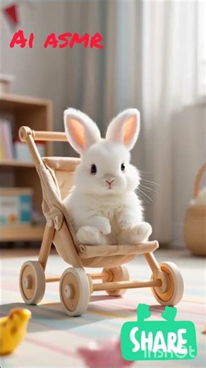 . "Baby Bunny Cuteness Overload 🥺🐰 | So Adorable!"#shortvedio #cute #ai #funny