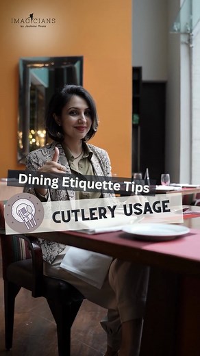 Cutlery‎ Etiquette,‎ you‎ thought‎ you‎ knew! ⁣ ⁣If‎ you‎ drop‎ a‎ utensil‎ on‎ the‎ floor‎ in‎ a‎ restaurant,‎ do‎ not‎ bend‎ all‎ the‎ way‎ to‎ pick‎ it‎ up.‎ Ask‎ your‎ server‎ for‎ a‎ replacement‎ -‎ that’s‎ the‎ proper‎ #DiningEtiquette‎ 🍽️ ⁣ ⁣However,‎ if‎ you’re‎ dining‎ at‎ someone’s‎ house‎ in‎ a‎ cozy‎ set‎ up‎ then‎ do‎ pick‎ it‎ incase‎ there‎ is‎ no‎ server‎ around. ⁣ ⁣For‎ more‎ such‎ tips,‎ follow‎ me‎ @imagicians ⁣ ⁣ ⁣ ⁣ ⁣ ⁣ ⁣ ⁣ ⁣ ⁣ ⁣ ⁣ ⁣ ⁣ ⁣ ⁣ ⁣#imagicians‎ #jasminearora‎ #imag