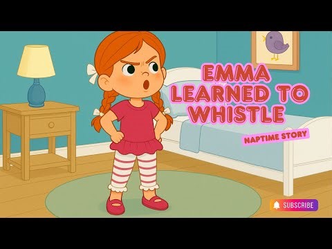 Emma Learns To Whistle Kids Story🎶 | Gentle Bedtime Story About Patience, Practice & Progress