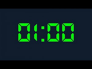 1 Minute Timer Digital and 1 Minute Countdown Digital