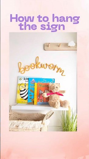 How I hang my rope wire signs