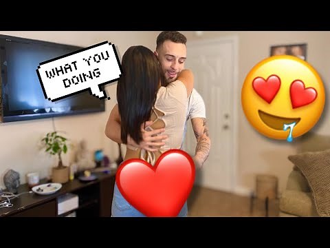 Asking My Girlfriend For A Kiss Then Squeezing Her Cheeks ! * Hilarious*