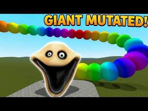 WHAT IF HUNGRY WORM MUTATED INTO AN UNSTOPPABLE GIANT ROBLOX RAINBOW WORM?! | In Garry's Mod