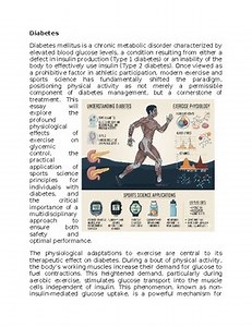 Diabetes in Exercise & Sports Science Worksheet Classwork Homework