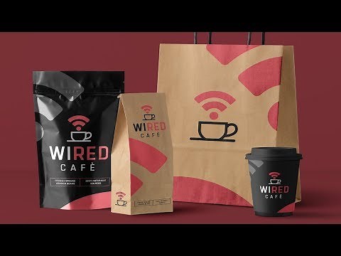 PHOTOSHOP AND ILLUSTRATOR TUTORIAL | How to Create Custom Branded Packaging For A Cafe