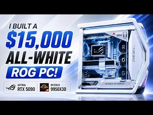 I Built a $15,000 ALL-WHITE ROG PC! | ASUS ROG ASTRAL RTX 5090 | Ryzen 9 9950X3D in Hyperion GR701