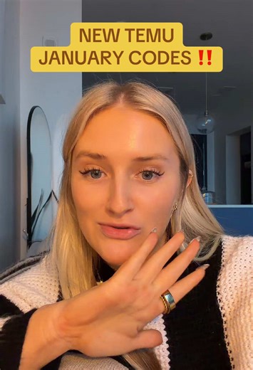Temu January Codes 💛‼️#temureview #temunewyear #temuaffiliateprogram #temufinds #temuhaul