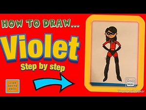 How to Draw Violet From the Incredibles Step By Step