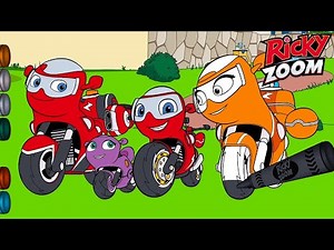 Ricky Zoom Français 🏍️ Rencontrez Ricky Et Sa Famille ! | Coloration Pour Les Enfants | Dessin Animé