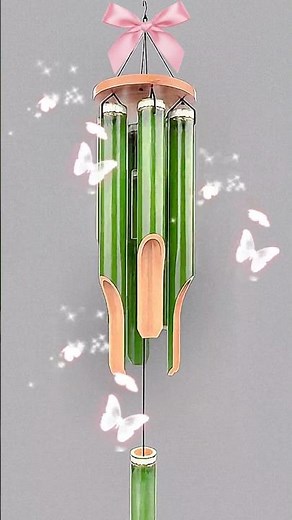 竹の風鈴、自然の調べ。🎋🎐 #手作り #ハンドメイド作家 #癒やしの時間 #自然の音 #diy #暮らしを楽しむ