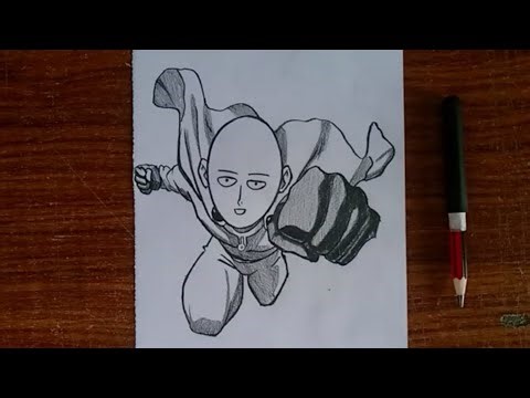 How to Draw Saitama Easy | One Punch Man Drawing Tutorial for Beginners