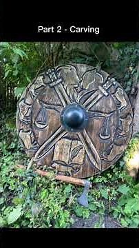 How To Make A Viking Inspired Shield, Part 2 Carving!