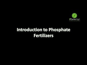 Phosphates 101