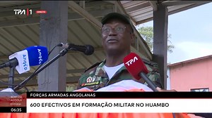 Forças armadas angolanas - 600 efectivos em formação militar no Huambo | Televisão Pública de Angola - TPA "Oficial"