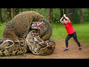 Harvesting Giant Beehive Python & Go to Market Sell | Baby chicks attacked by large pythons