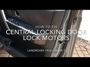 How to replace the door lock of the Land Rover Freelander.