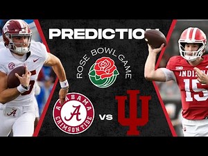 2025 Alabama vs Indiana College Football Playoff Prediction | Rose Bowl