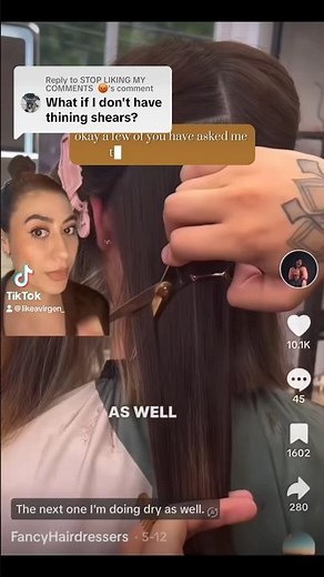How to thin your #hair w/ #shears! #thinninghairsolution #thinhair #thinninghair #beautytips #howto
