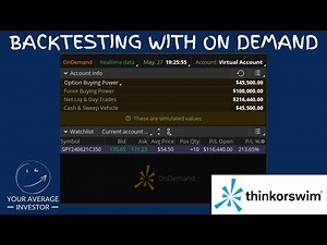 How To Practice Trading & Backtest Strategies with Think Or Swim On Demand (Beginners Guide)