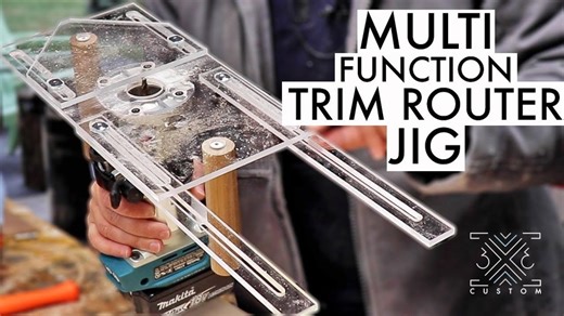 I built a 6-in-1 trim router jig! 😲 | 3x3 Custom