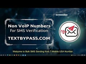 How to Sending Bulk SMS Text Messages from T-Mobile USA Number | Text Bypass