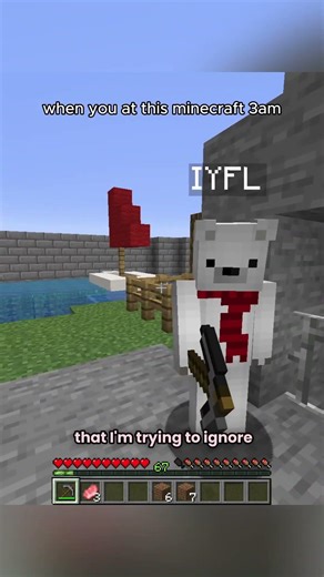 playing minecraft at 3am #minecraft #minecraftshorts #shorts