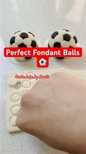 How to Make Fondant Ball Design | Easy Cake Decorating Ideas #shorts