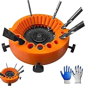 Drill Bit Sharpener, Power Drill Bit Grinding Attachment, Old Drill Bit Grinder, Giant Blade Angle Grinder for Grinding Drill Bits, 2 to 13 Mm Drill Bits for Grinding 125 Mm Grinder