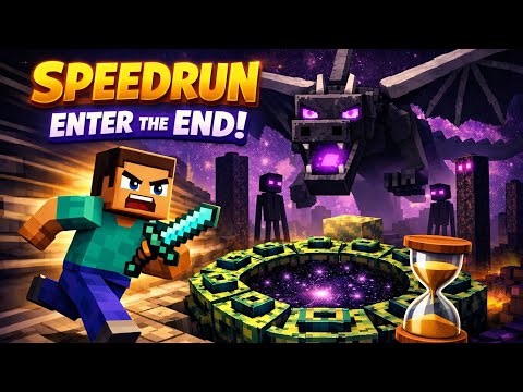 Enter The End Portal Speedrun | Crazy Speedrun |