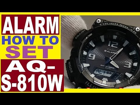 Casio AQ-S810W How to set alarm