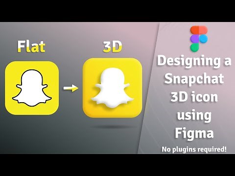 How to create 3D icons with Figma | Snapchat 3D icon | Figma Tutorial