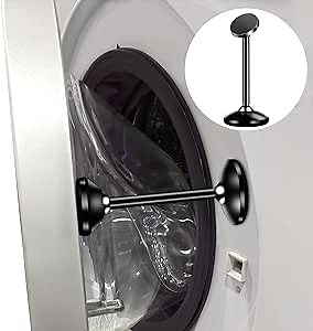 U-Goforst Front Load Washer Door Prop, Magnetic Washer Door Prop with 2 Metal Patch Keep Front Load Washer Door Open and Dry, Flexible Washing Machine Door Prop Fits Most Washer and Dryer