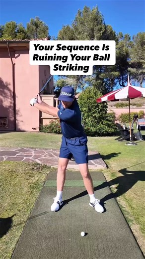Me And My Golf on Instagram: "When golfers try to shallow the club by shifting too aggressively toward the target, the upper body can fall behind and the hands are forced to flip. The key is sequencing — shifting first, letting the arms drop, then rotating through. When the timing improves, compression and contact usually follow. If timing, sequencing, or inconsistent strike is something you’re working on, head to the link in our bio. Our coaching plans help you understand the right order of mov