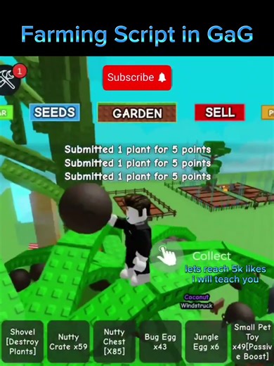 Farming Script in GaG "latest" #growagarden