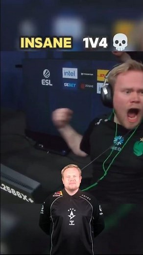 MAGISK INSANE 1v4 CLUTCH 🤯 | CS2 Pro Highlights #shorts
