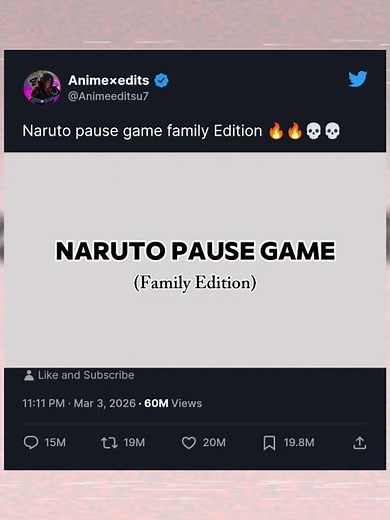 🔥Naruto Shippuden Pause Challenge – Family Edition🔥