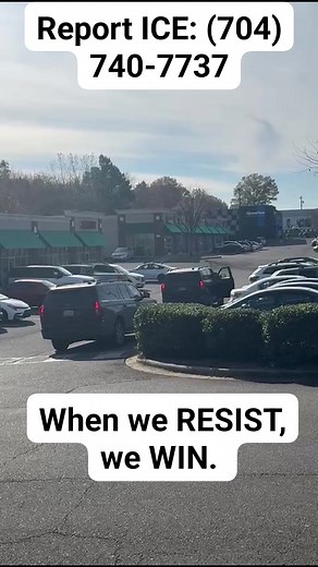 To report ice (704) 740-7737 To get alerts follow our partners on ig and text JOIN to 980.336.4996 https://www.instagram.com/comunidadcolectiva?igsh=NzZlenM3eWQ3cmRu There have been sightings all day of agents around central avenue and south blvd around businesses and neighborhoods. | Action NC