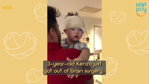 Boy Has Wholesome Reunion With Sisters After Brain Surgery | Happily TV
