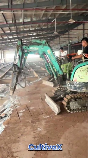 Mezzanine Floor Demolition Using Mini Excavators