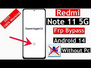 Redmi Note 11 Pro 5G HyperOS Frp Bypass 2025 | Redmi note 11 pro Frp Unlock without Pc