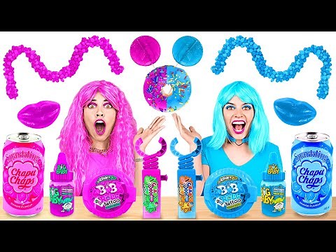 COLOR CHALLENGE || Eating Only ONE COLOR FOOD for 24 HOURS! 100 Layers of Food by 123 GO! CHALLENGE