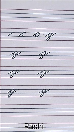 Letter 'g' Learn how to write Cursive Small letters/Lower Case #stepbystep #calligraphy #handwriting