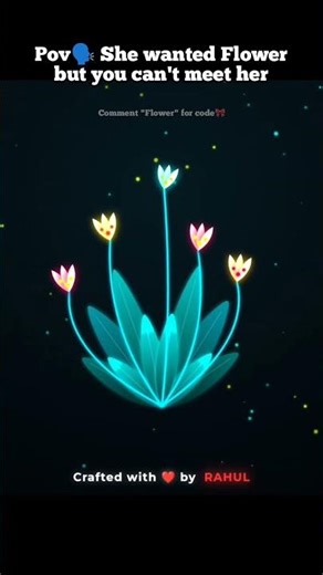 Animated Flowers🌹 using HTML #viral #html #javascript #love