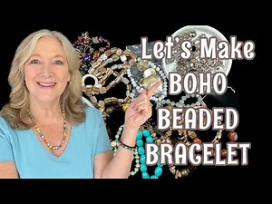 DIY Make UPCYCLED Jewelry BOHO Beaded BRACELET ❤️ Beginner Jewellery Making