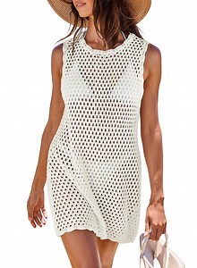 Luniro Women's Swimsuit Cover-ups Knit Crochet Swimwear Beach Bathing Suit Coverup Summer 2026