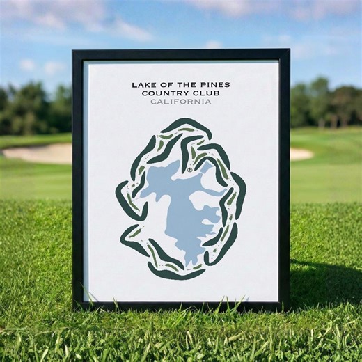 Lake of the Pines Country Club, CA | Golf Course Map, Golf Map, Golfer Gift for Him, Scorecard Layout, Golfer Boyfriend Gift,art Print Decor - Etsy Canada