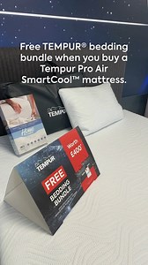 There's currently £400 off Tempur Pro Air SmartCool™ mattresses 💥 Plus, get a FREE Tempur® bedding bundle worth up to £400*. Includes 2 TEMPUR® pillows & a TEMPUR® mattress protector. Shop online at www.dreams.co.uk/tempur or visit your nearest store and chat to one of our Bed Experts. *Bundle value varies by mattress size purchased. Promotion T&Cs apply. Prices correct at time of posting. | Dreams Beds